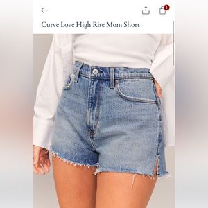 Abercrombie Curve Love The Mom Jean Shorts